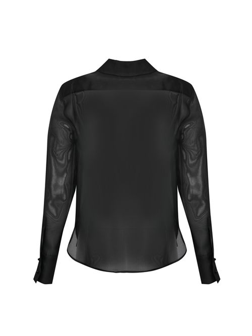 Camicia MSEAGI in organza di seta Nero MAX MARA STUDIO | 2616261013600008